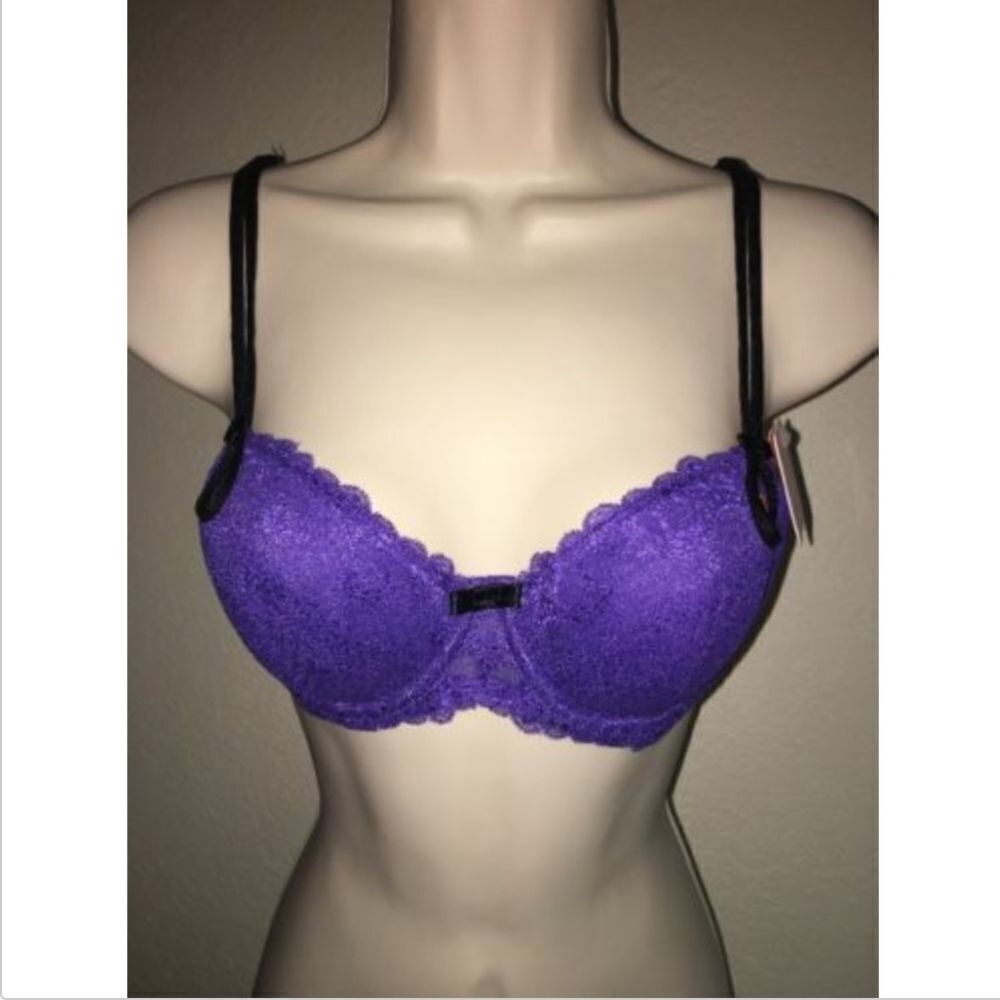 Affinitas Bra Purple Deep Violet Underwire NWT